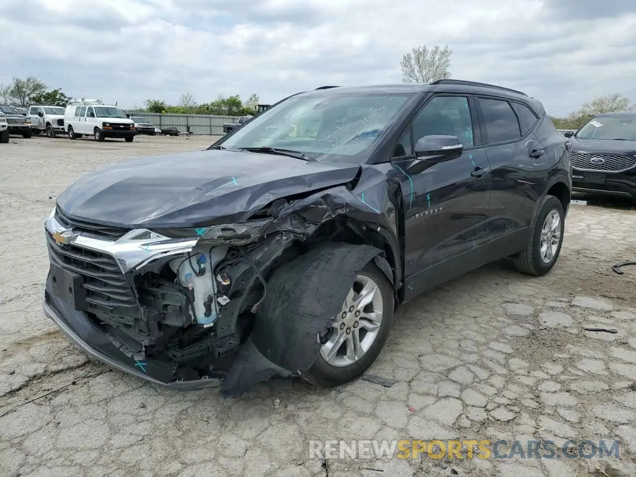1 Photograph of a damaged car 3GNKBCR46NS232765 CHEVROLET BLAZER 2022