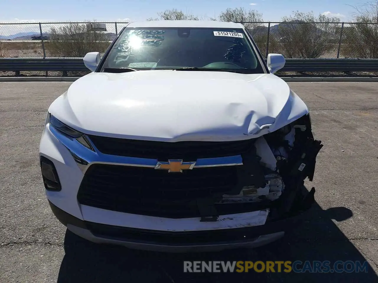 5 Photograph of a damaged car 3GNKBCR47NS130360 CHEVROLET BLAZER 2022