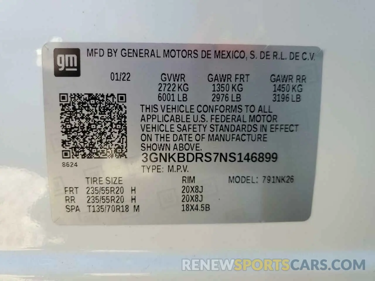 13 Фотография поврежденного автомобиля 3GNKBDRS7NS146899 CHEVROLET BLAZER 2022