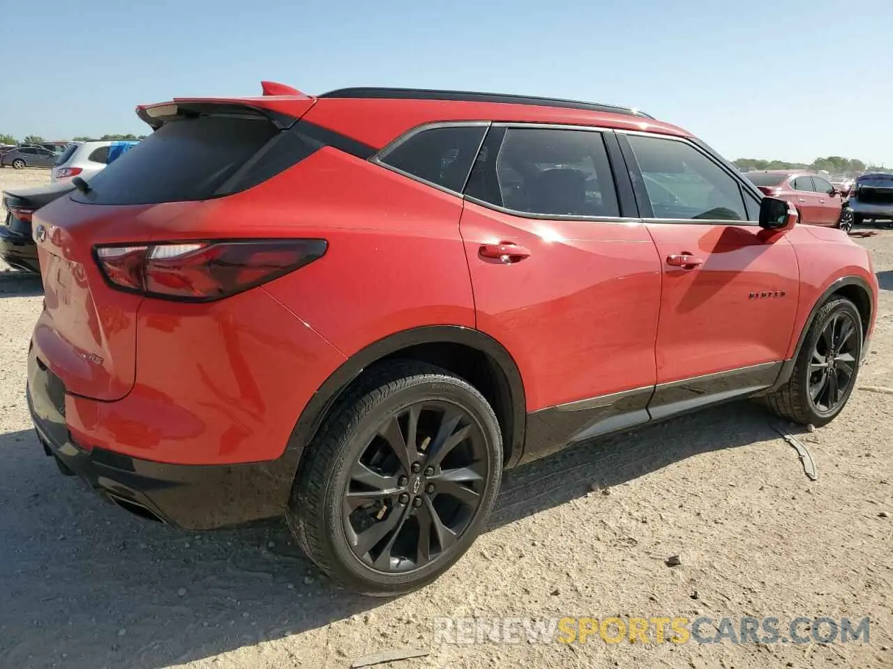 3 Photograph of a damaged car 3GNKBERS1NS114973 CHEVROLET BLAZER 2022