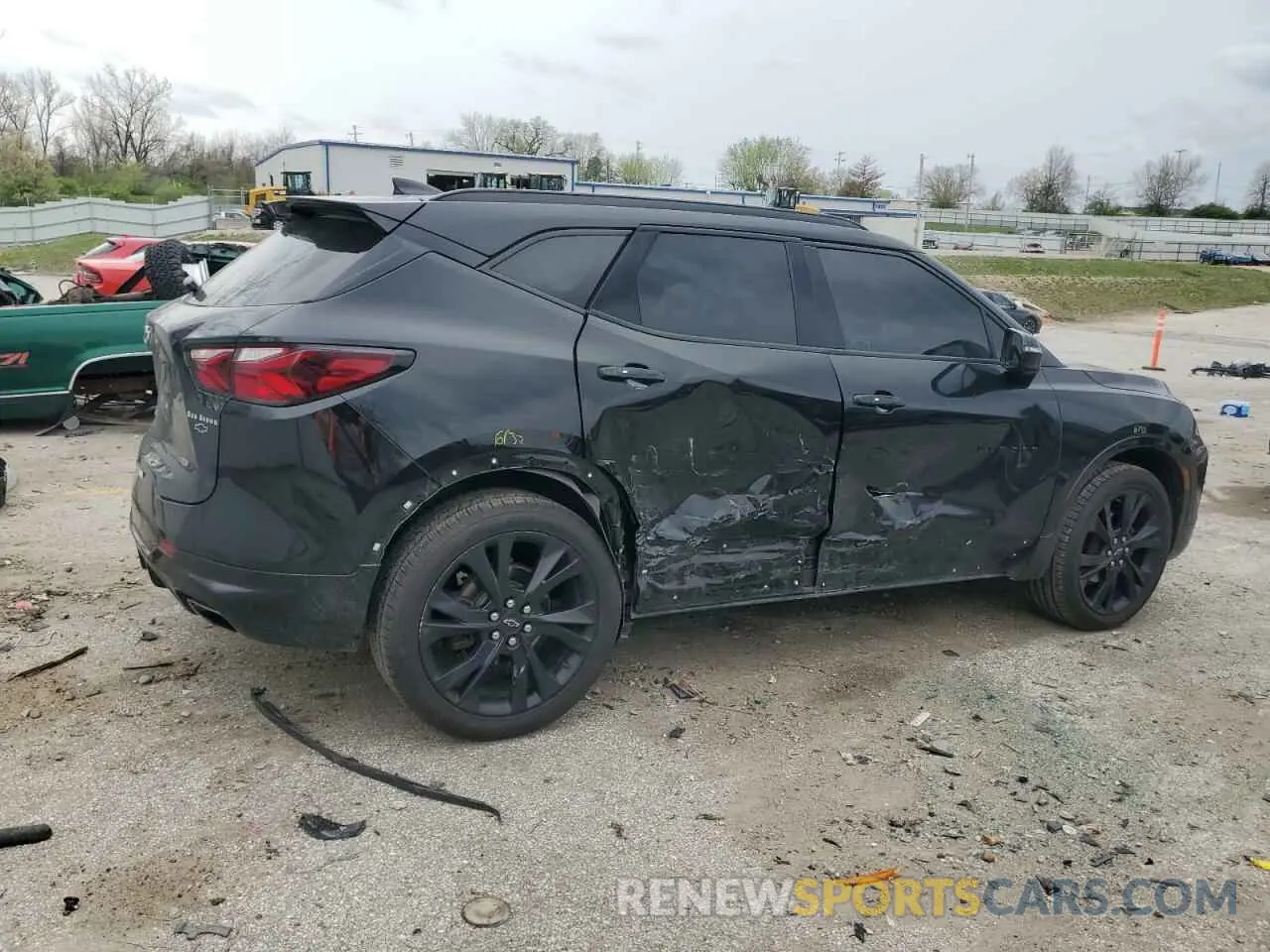 3 Фотография поврежденного автомобиля 3GNKBERS7NS131700 CHEVROLET BLAZER 2022