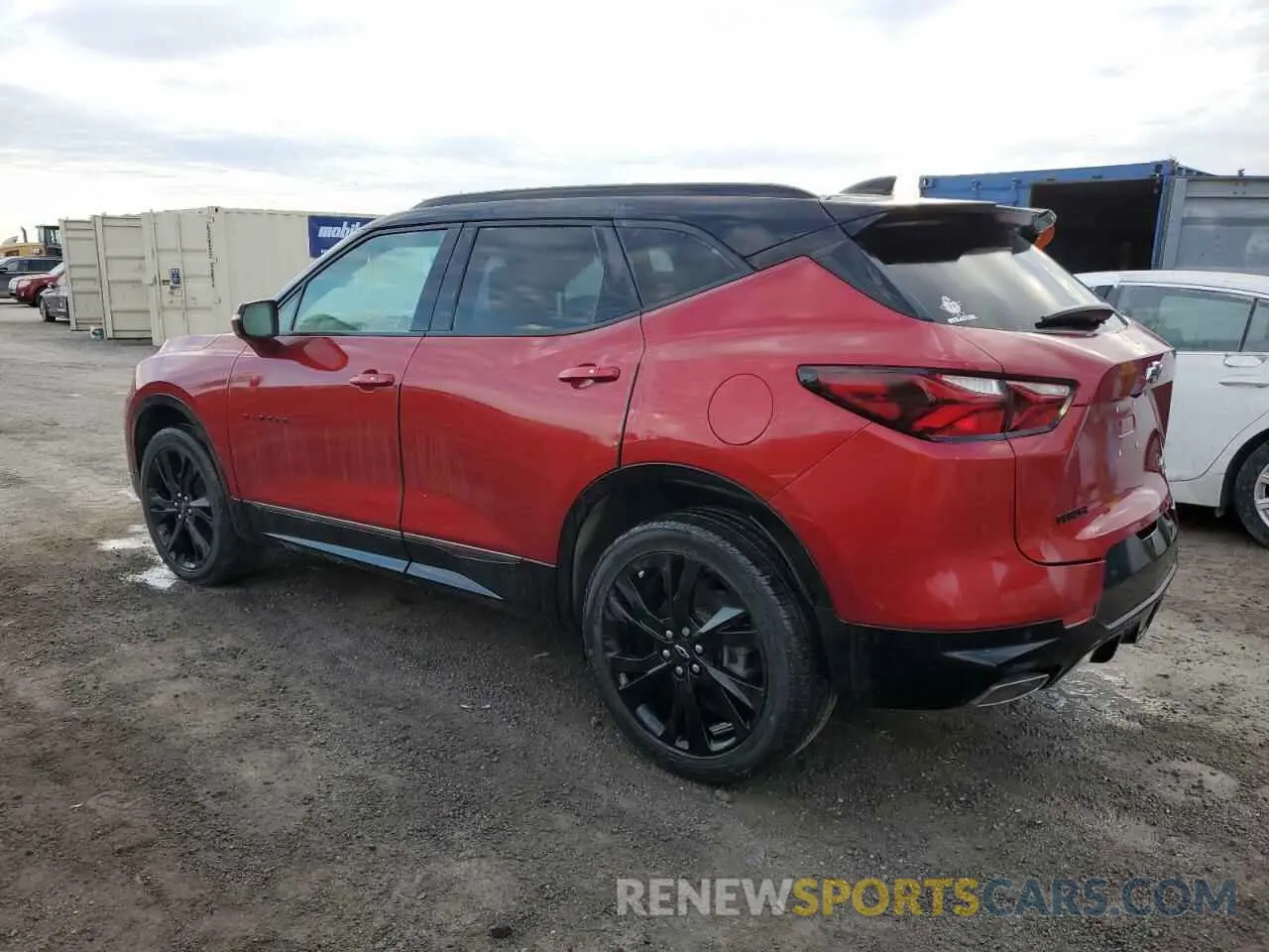 2 Photograph of a damaged car 3GNKBERS7NS136492 CHEVROLET BLAZER 2022