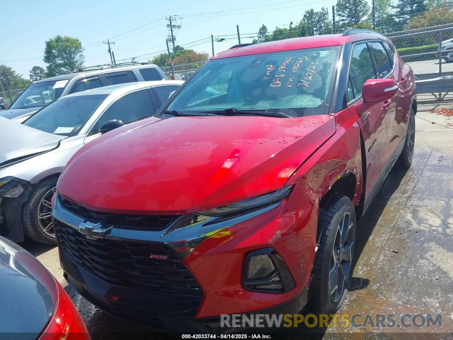 12 Photograph of a damaged car 3GNKBERS7NS158265 CHEVROLET BLAZER 2022