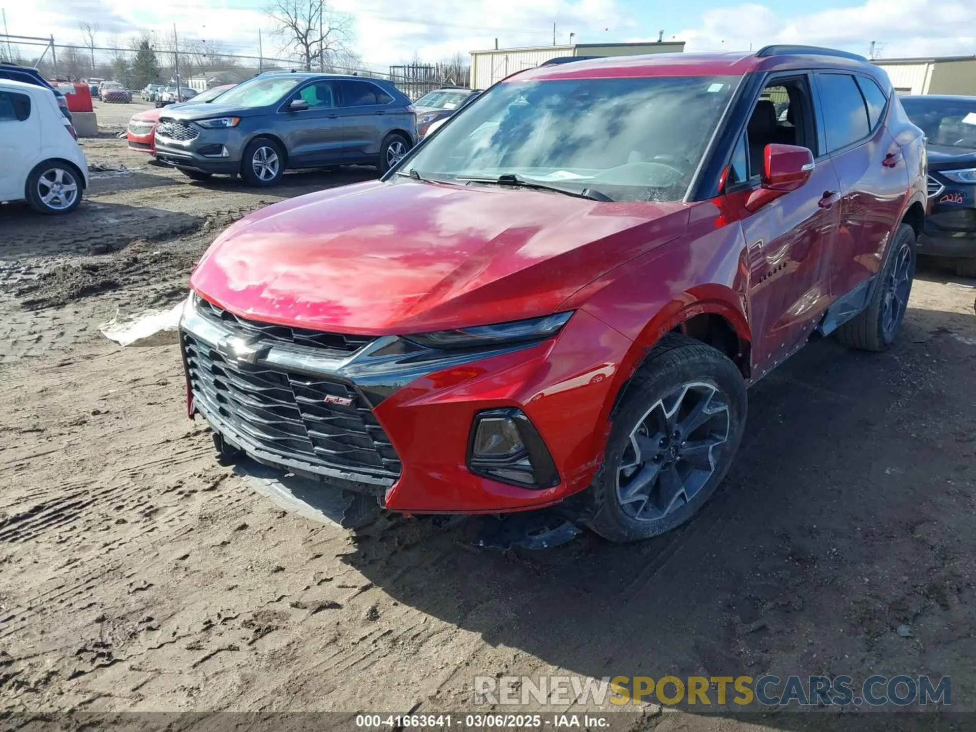 2 Photograph of a damaged car 3GNKBERS9NS112212 CHEVROLET BLAZER 2022