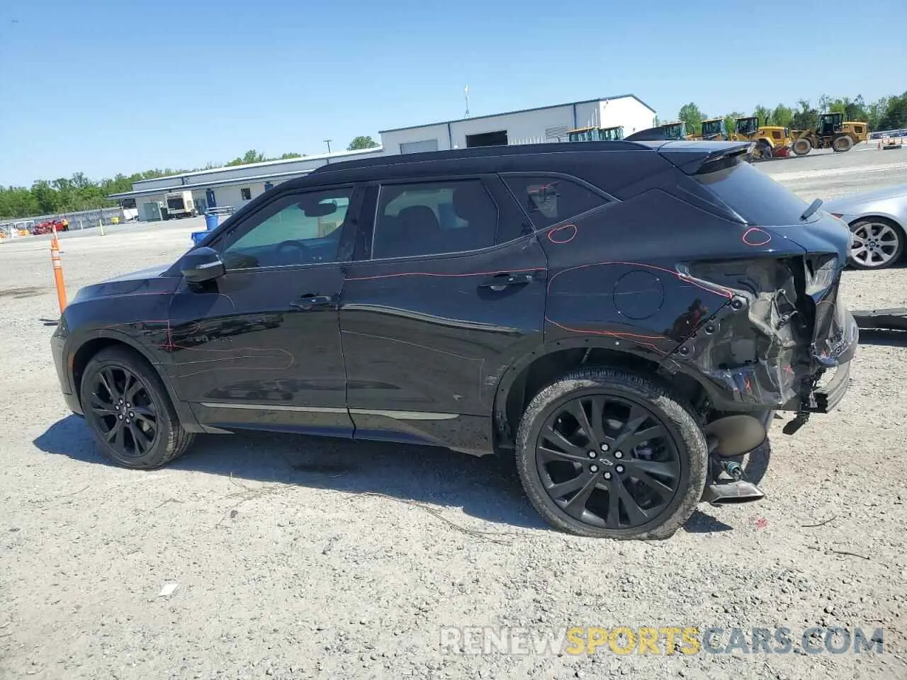 2 Фотография поврежденного автомобиля 3GNKBERS9NS224072 CHEVROLET BLAZER 2022