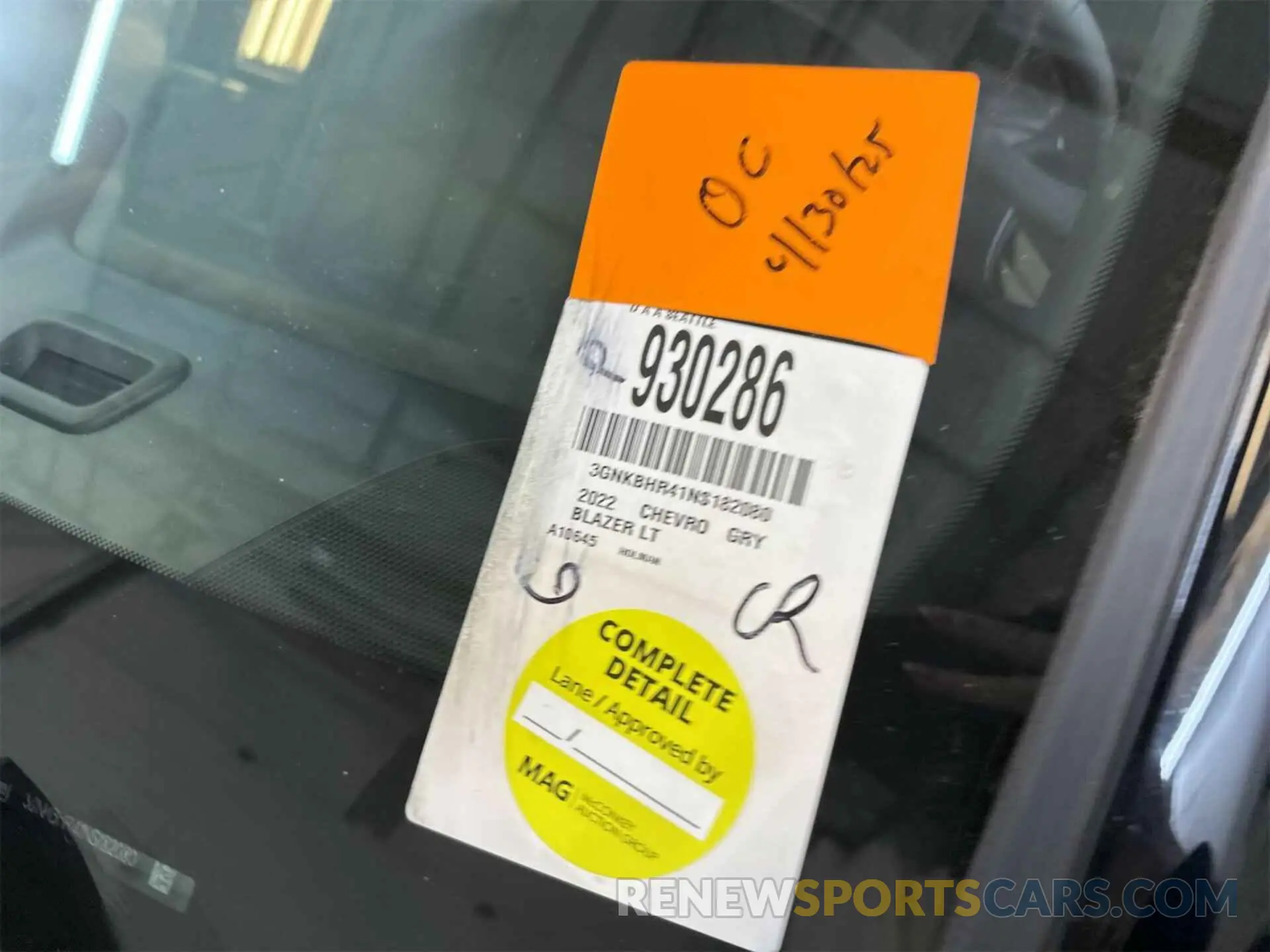 3 Photograph of a damaged car 3GNKBHR41NS182080 CHEVROLET BLAZER 2022