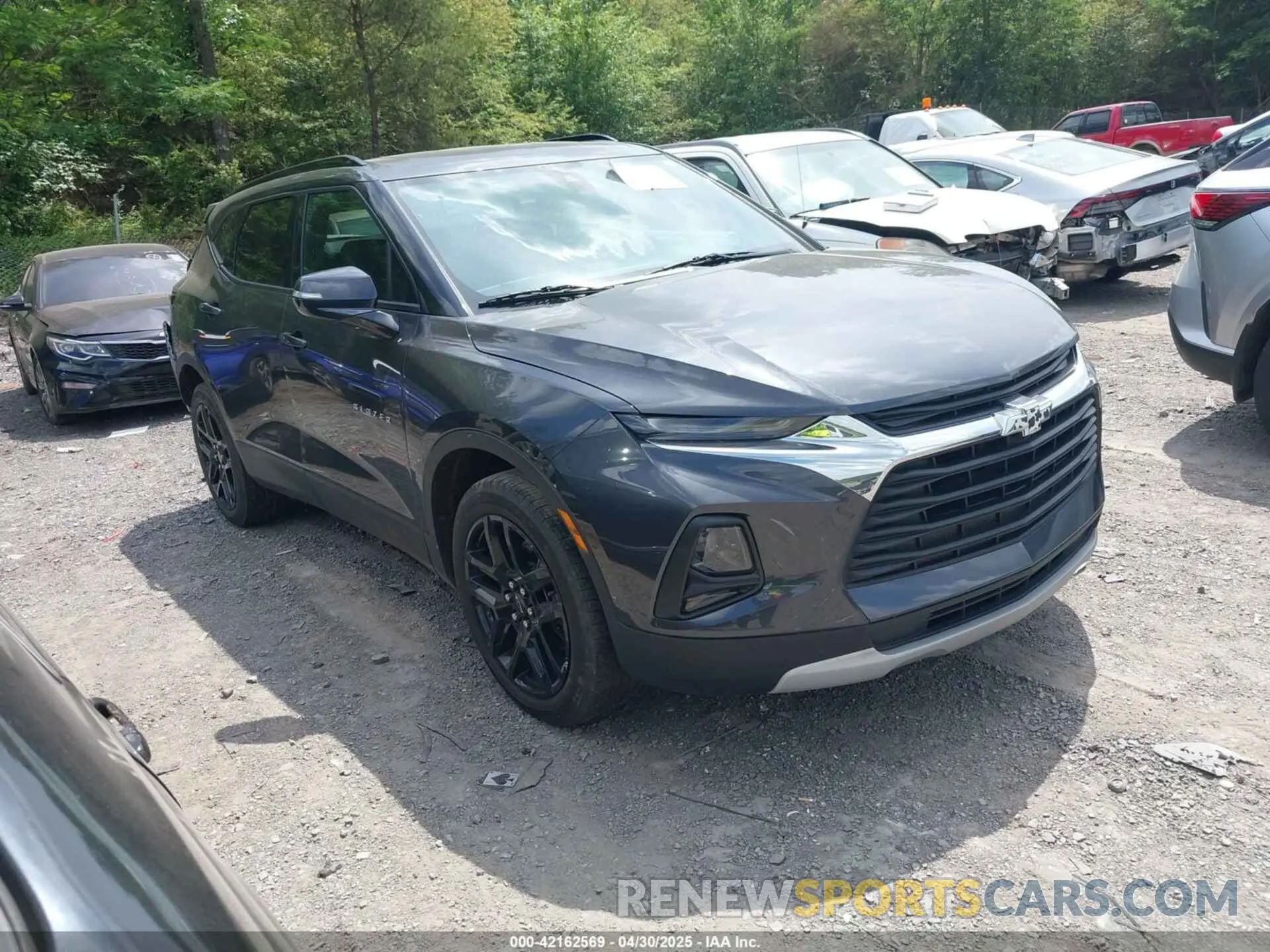 1 Photograph of a damaged car 3GNKBHR41NS184430 CHEVROLET BLAZER 2022