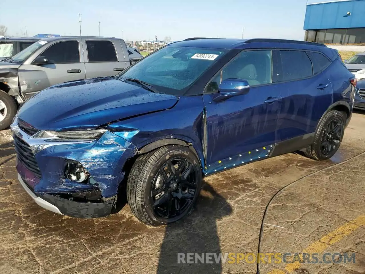 1 Photograph of a damaged car 3GNKBHR49NS127747 CHEVROLET BLAZER 2022