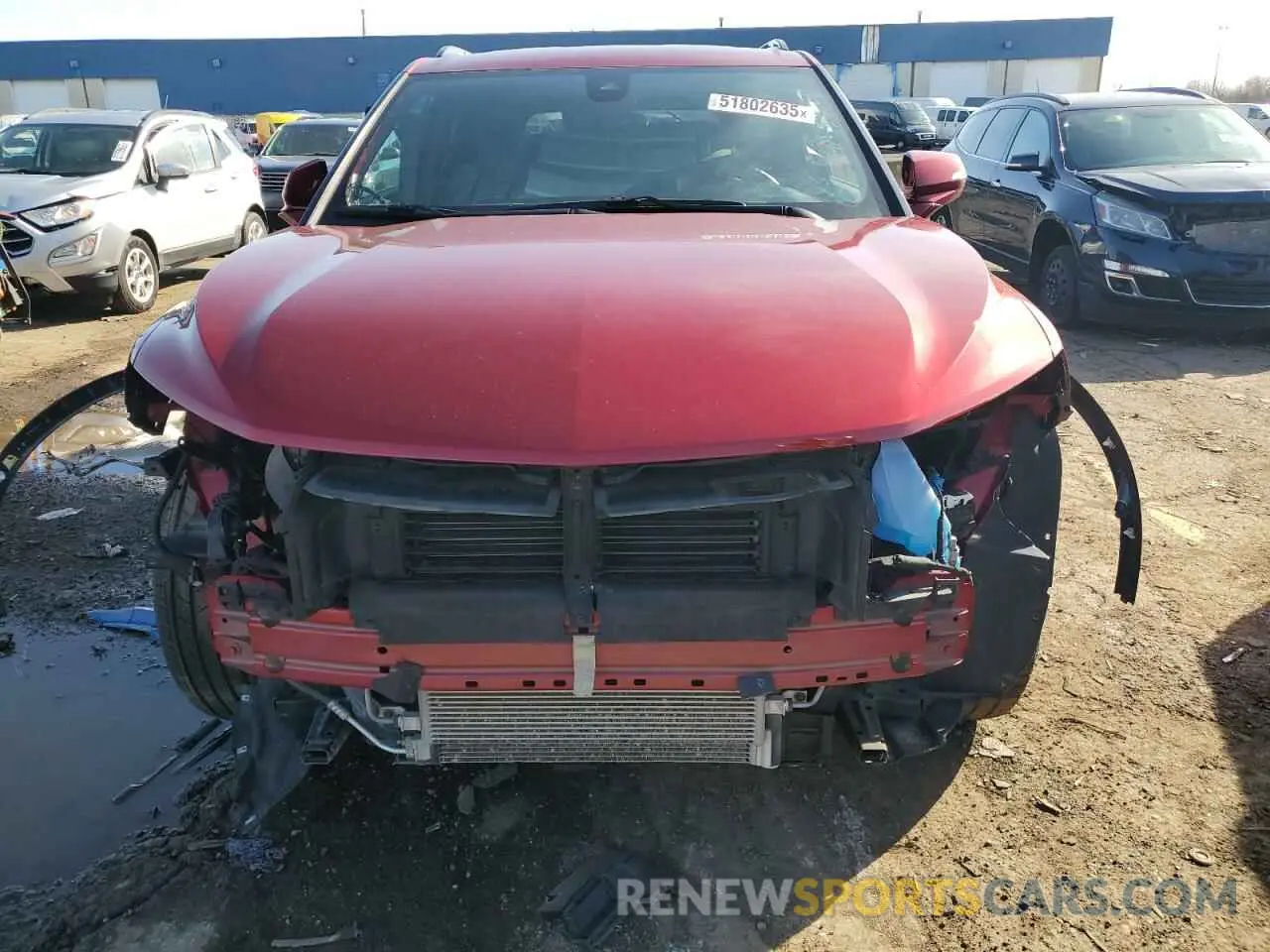 5 Фотография поврежденного автомобиля 3GNKBKRS8NS118193 CHEVROLET BLAZER 2022
