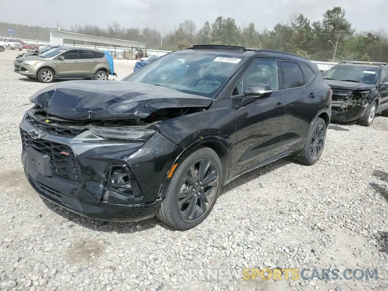 1 Photograph of a damaged car 3GNKBKRS9NS132944 CHEVROLET BLAZER 2022