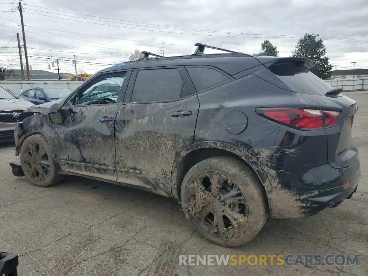 2 Фотография поврежденного автомобиля 3GNKBKRSXNS176984 CHEVROLET BLAZER 2022