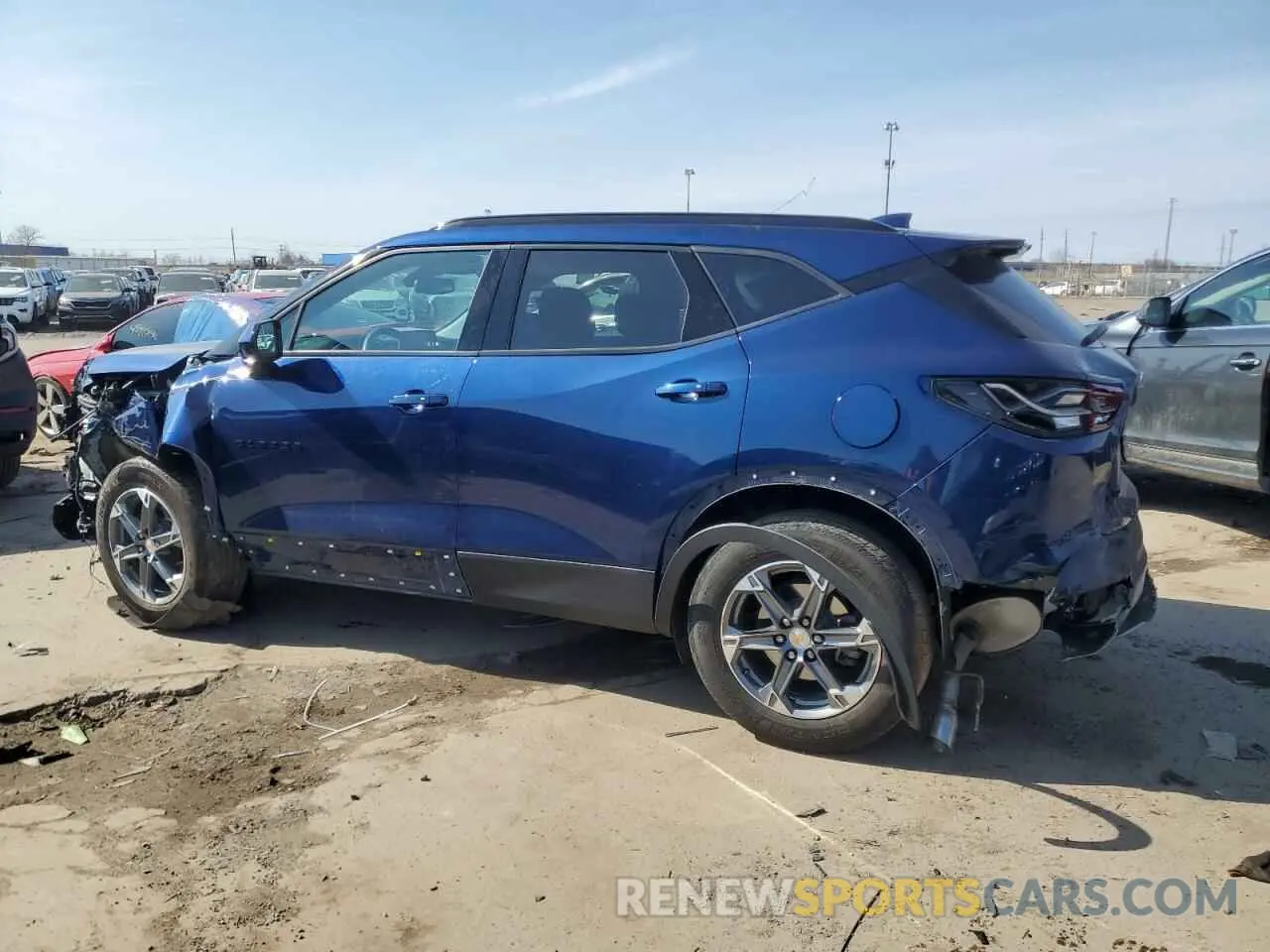 2 Photograph of a damaged car 3GNKBCR41PS121933 CHEVROLET BLAZER 2023
