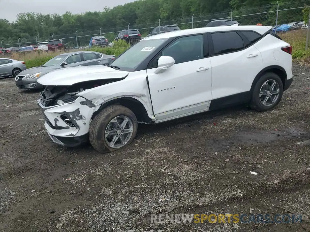 1 Photograph of a damaged car 3GNKBCR46PS186485 CHEVROLET BLAZER 2023