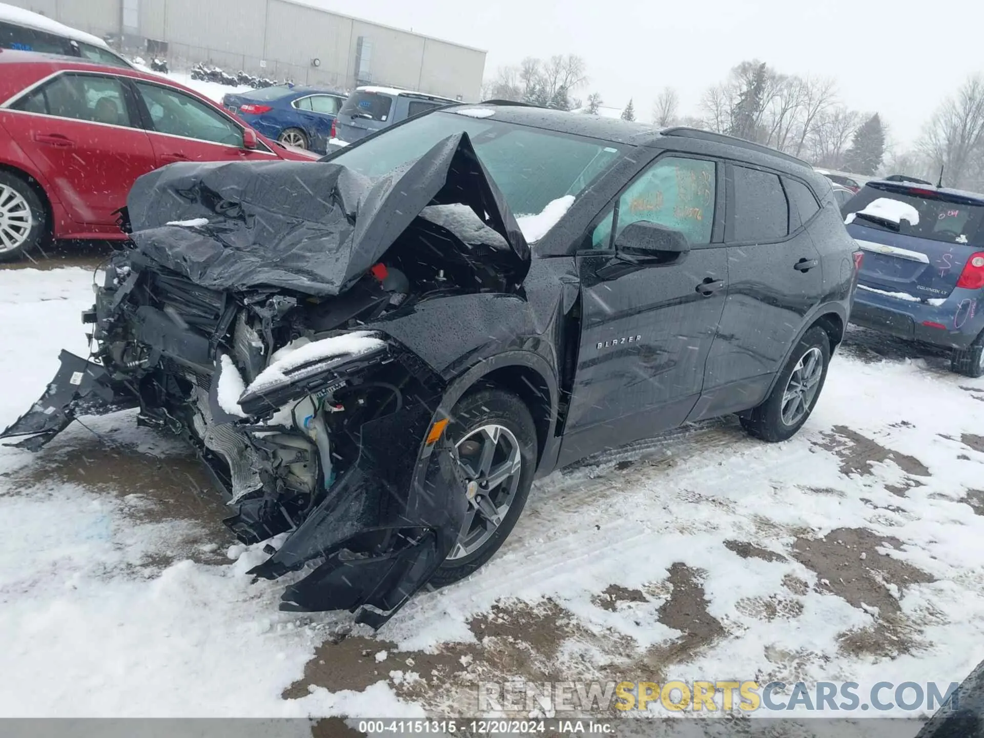 2 Photograph of a damaged car 3GNKBCR47PS227576 CHEVROLET BLAZER 2023