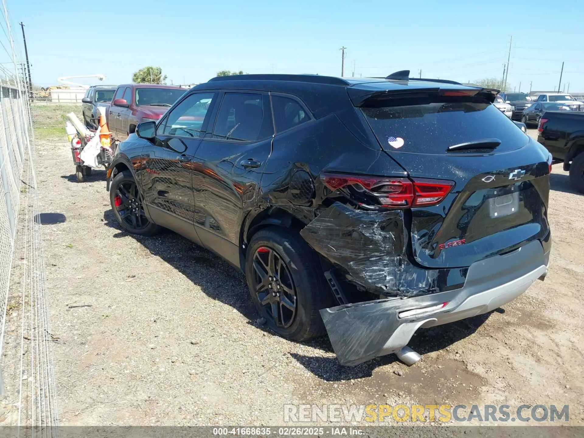 3 Photograph of a damaged car 3GNKBDR44PS148761 CHEVROLET BLAZER 2023