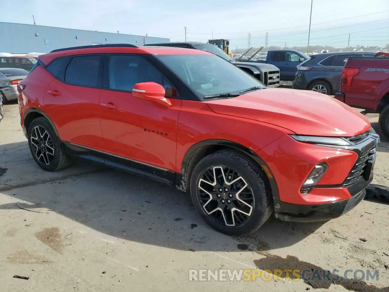 4 Photograph of a damaged car 3GNKBERS3PS226533 CHEVROLET BLAZER 2023