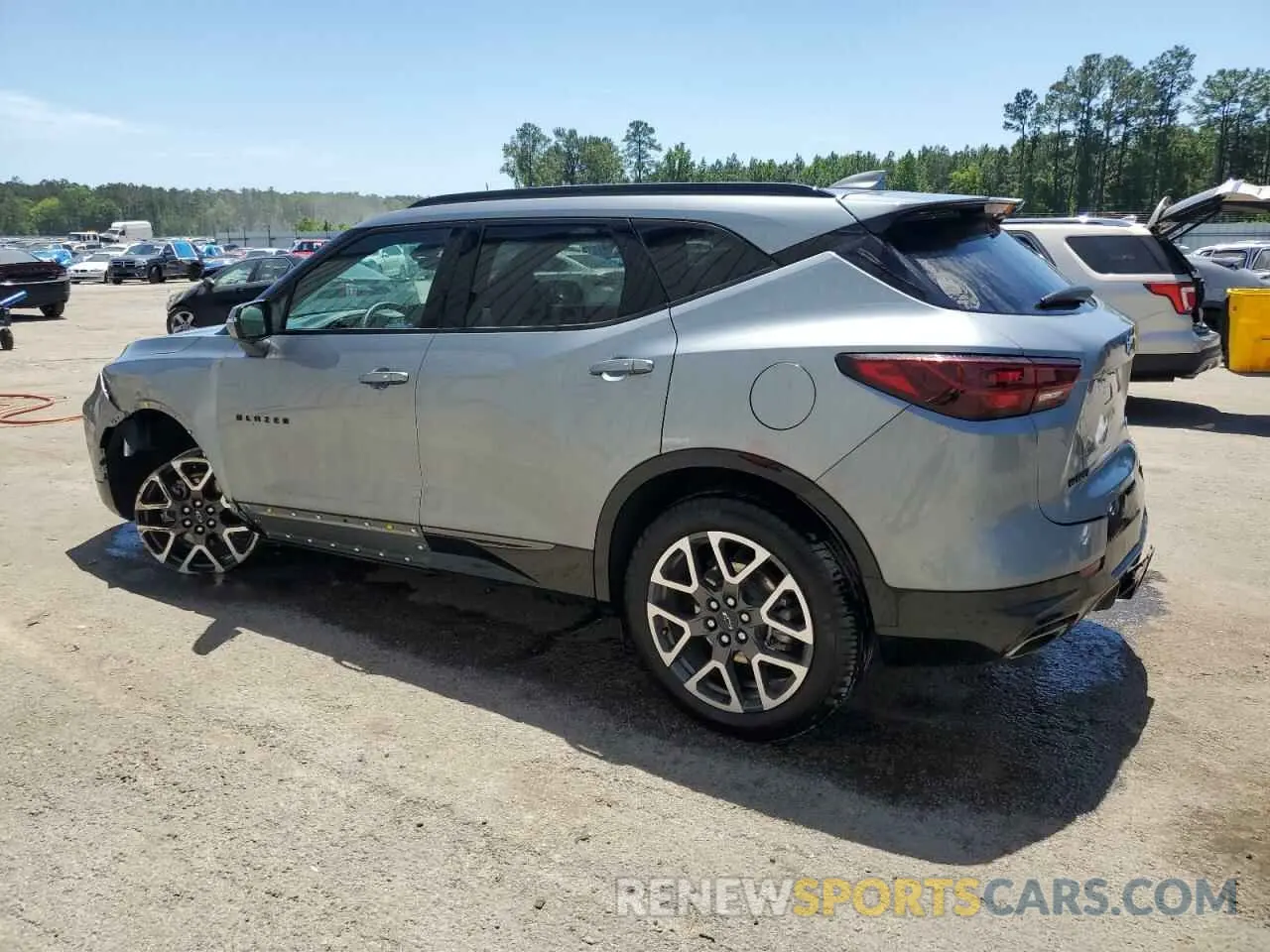 2 Photograph of a damaged car 3GNKBERS4PS232289 CHEVROLET BLAZER 2023