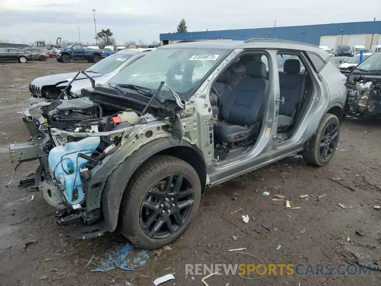 1 Photograph of a damaged car 3GNKBERS6PS219608 CHEVROLET BLAZER 2023