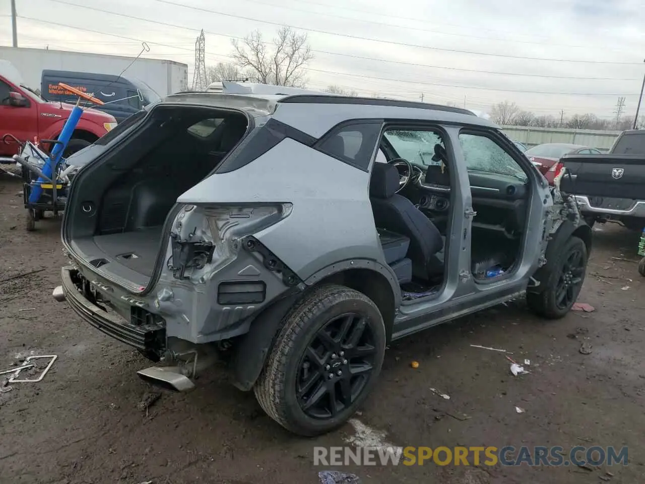 3 Photograph of a damaged car 3GNKBERS6PS219608 CHEVROLET BLAZER 2023