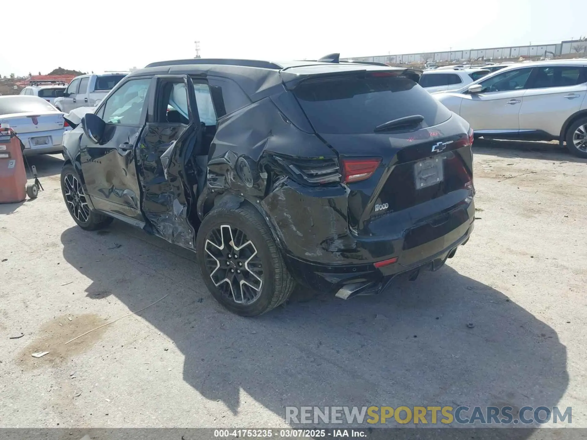 3 Фотография поврежденного автомобиля 3GNKBERS7PS102720 CHEVROLET BLAZER 2023