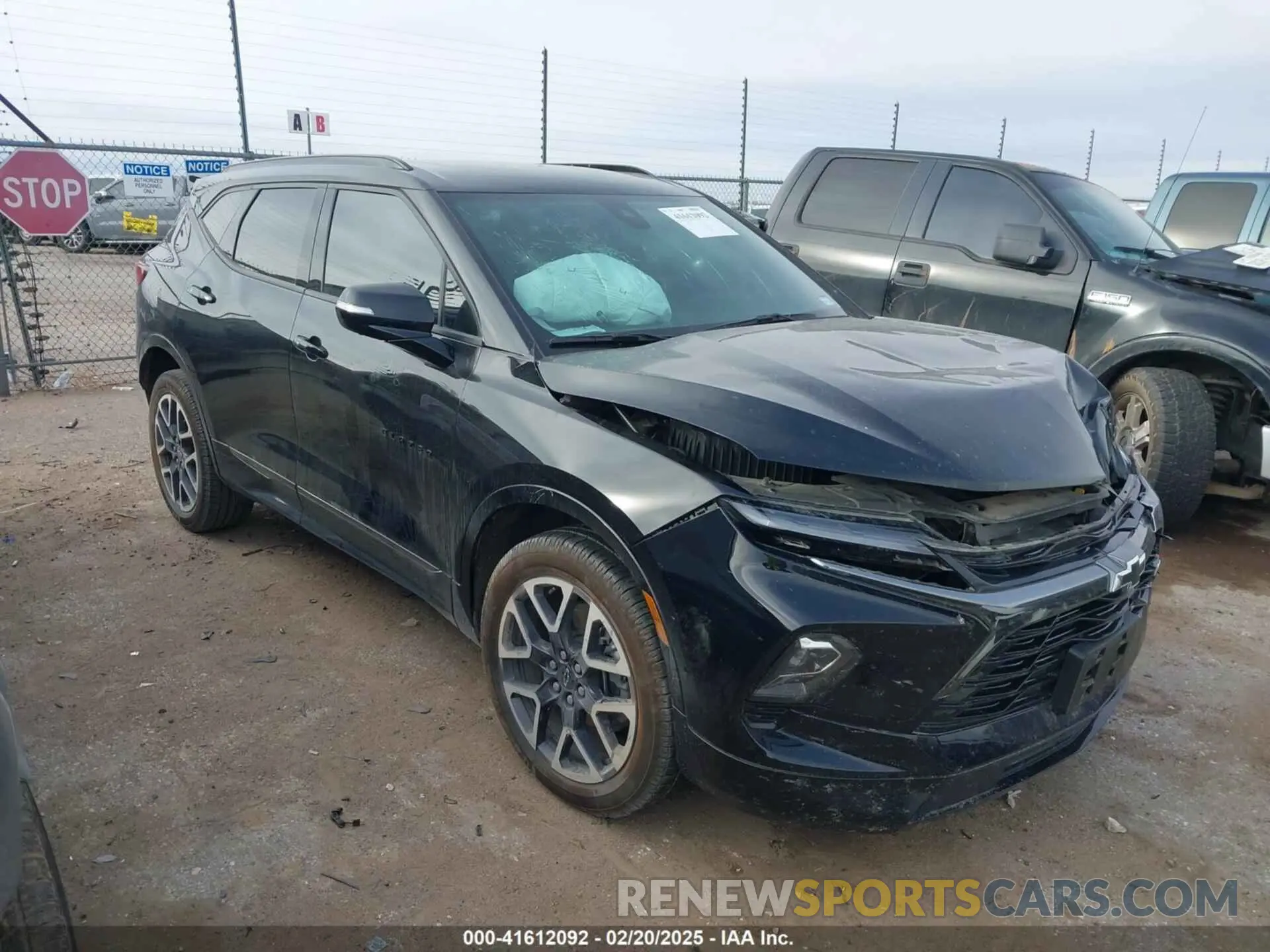 1 Photograph of a damaged car 3GNKBERSXPS103344 CHEVROLET BLAZER 2023