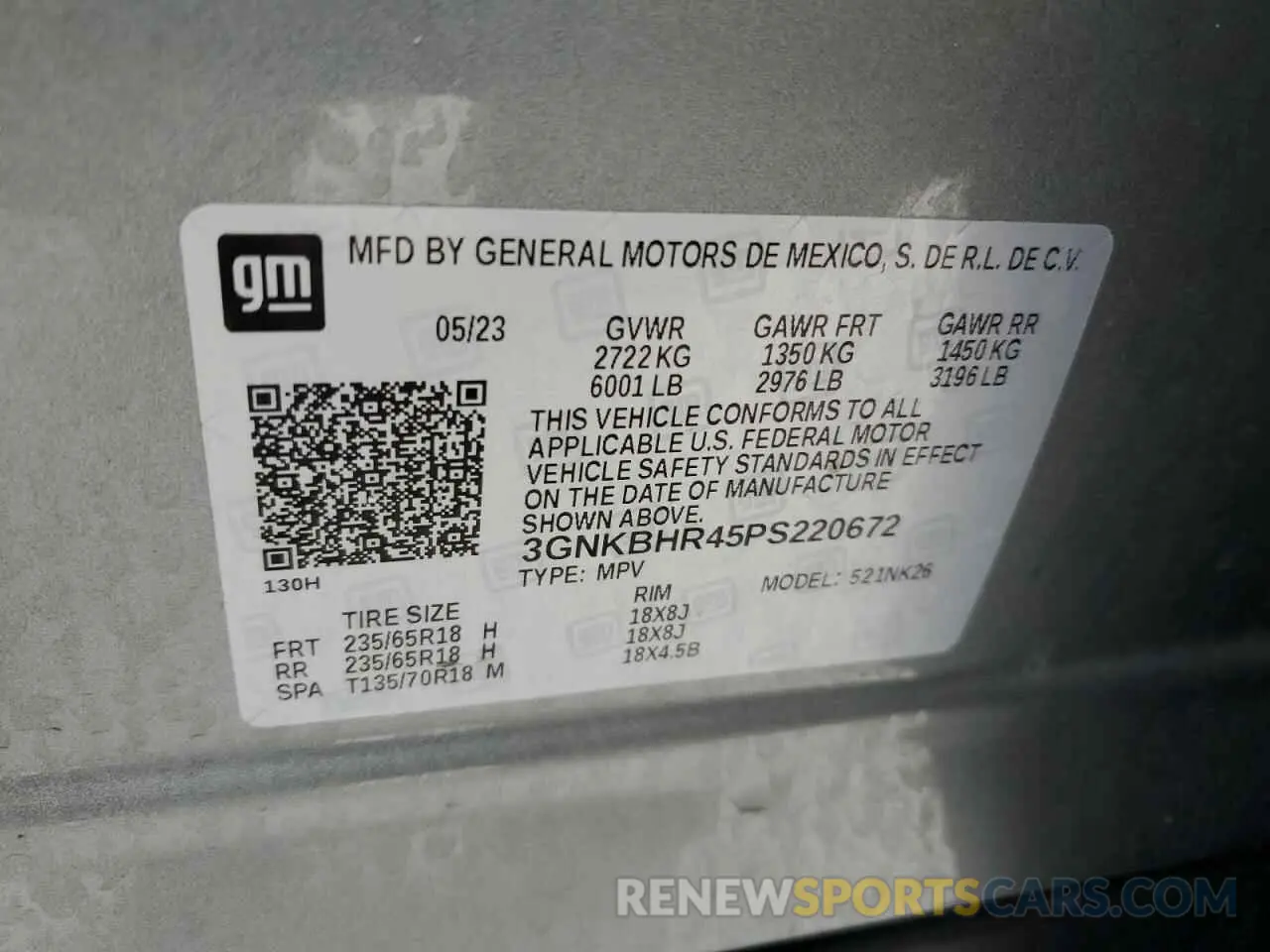 13 Фотография поврежденного автомобиля 3GNKBHR45PS220672 CHEVROLET BLAZER 2023