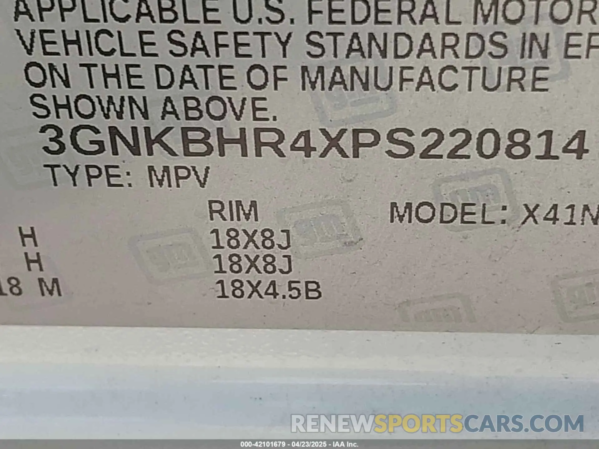 9 Photograph of a damaged car 3GNKBHR4XPS220814 CHEVROLET BLAZER 2023