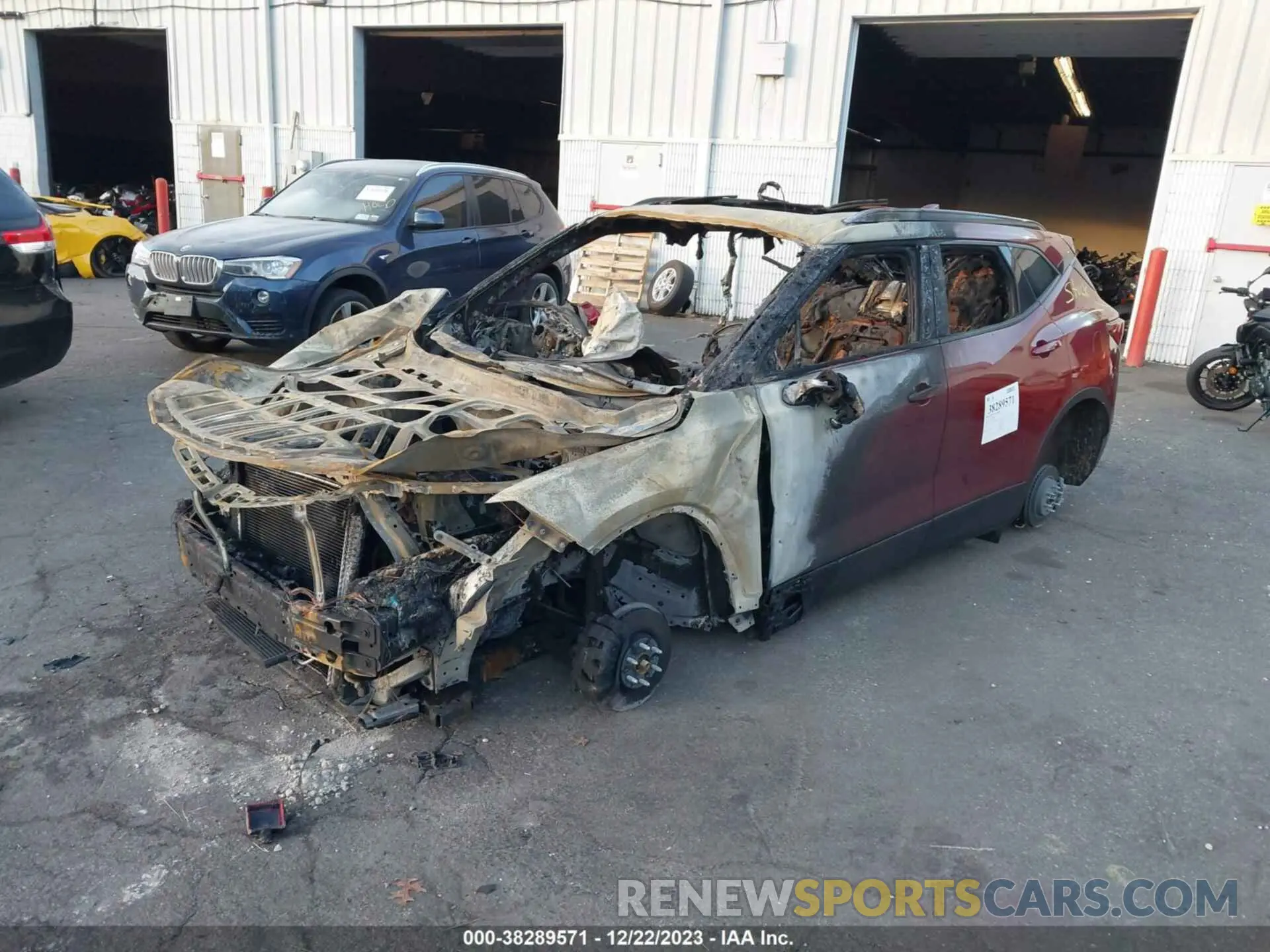 2 Photograph of a damaged car 3GNKBJRS5PS225361 CHEVROLET BLAZER 2023