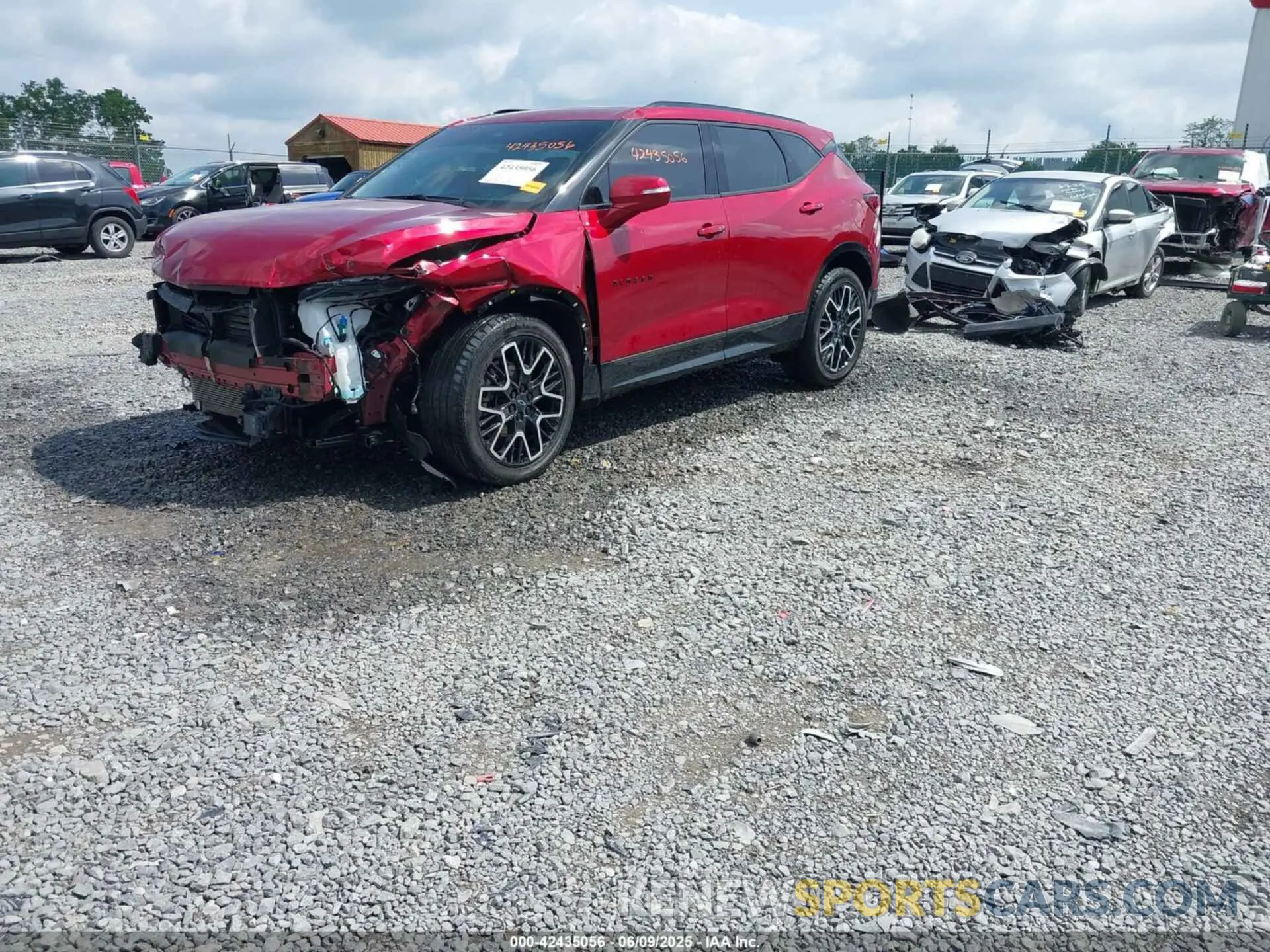 2 Photograph of a damaged car 3GNKBKRS4PS128545 CHEVROLET BLAZER 2023