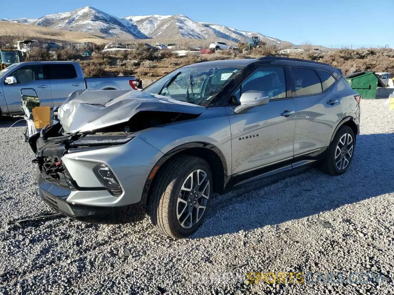 1 Photograph of a damaged car 3GNKBKRS5PS136654 CHEVROLET BLAZER 2023