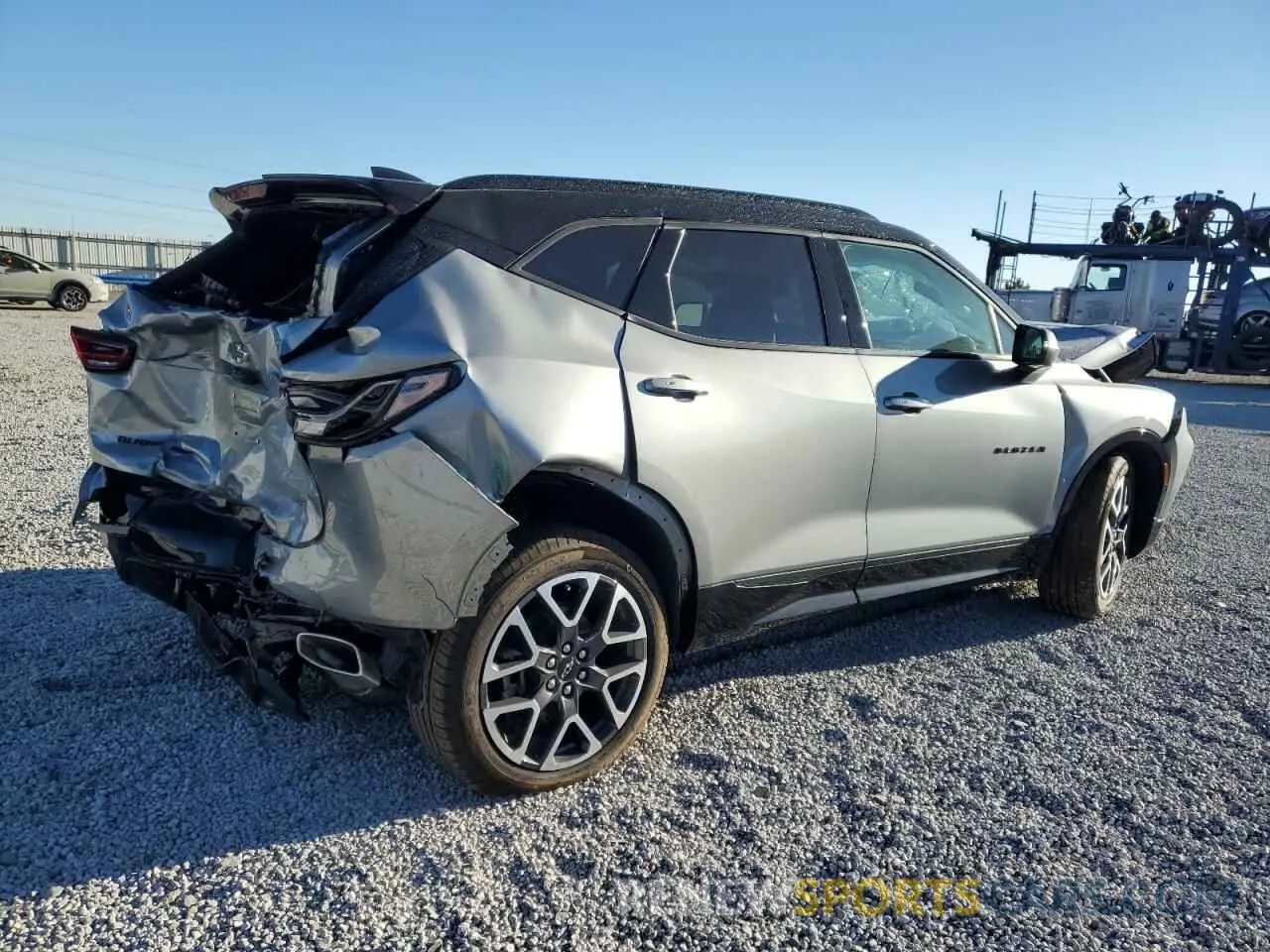3 Photograph of a damaged car 3GNKBKRS5PS136654 CHEVROLET BLAZER 2023