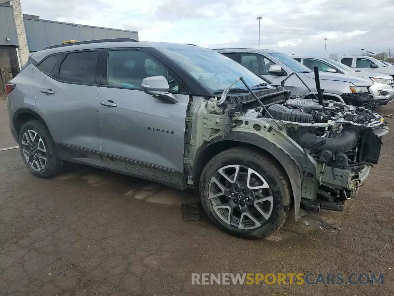 4 Photograph of a damaged car 3GNKBKRS6PS149736 CHEVROLET BLAZER 2023