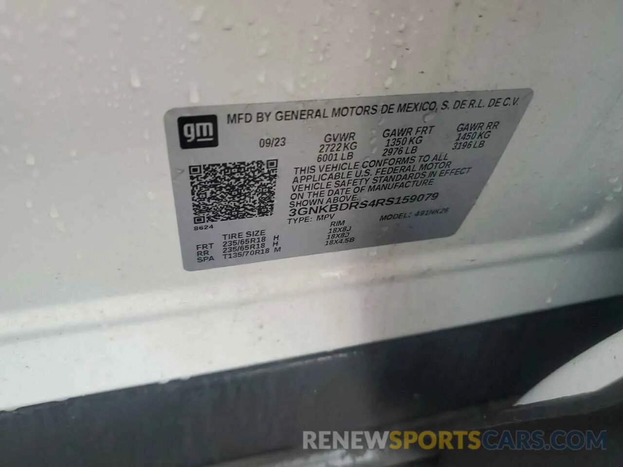 12 Фотография поврежденного автомобиля 3GNKBDRS4RS159079 CHEVROLET BLAZER 2024