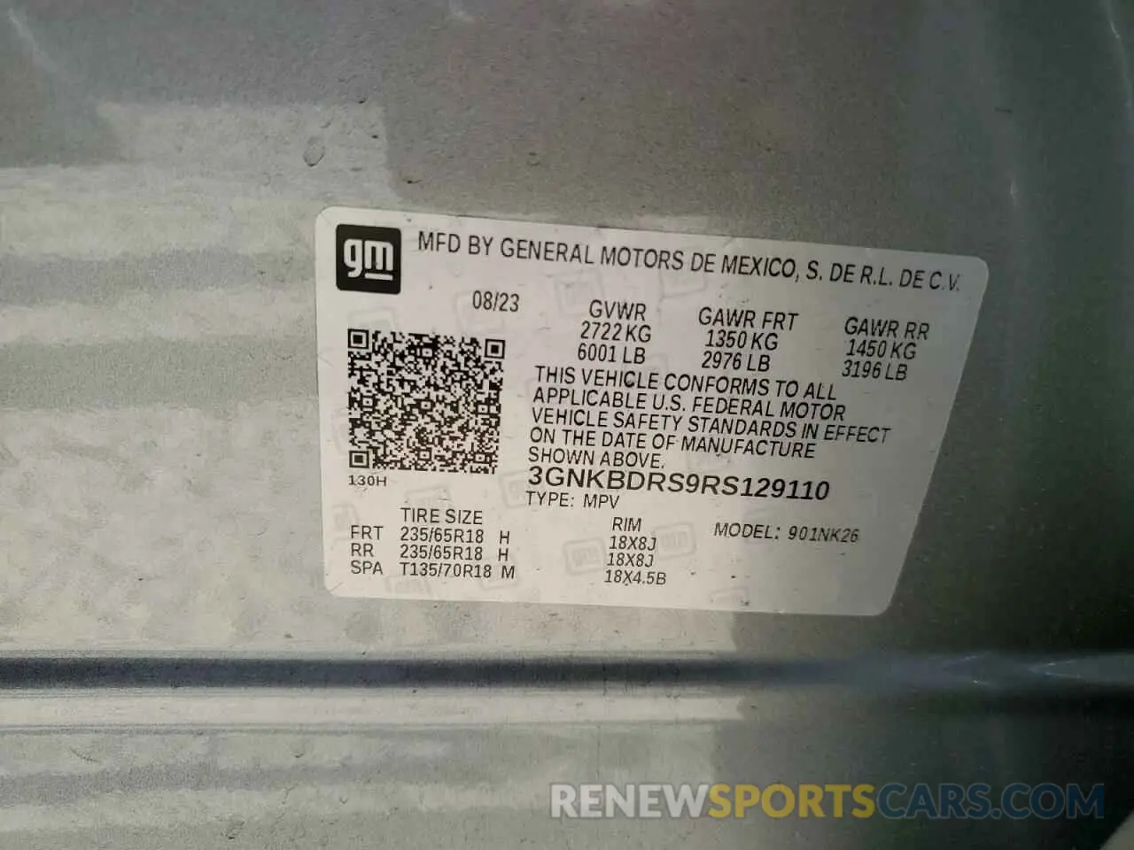 15 Photograph of a damaged car 3GNKBDRS9RS129110 CHEVROLET BLAZER 2024