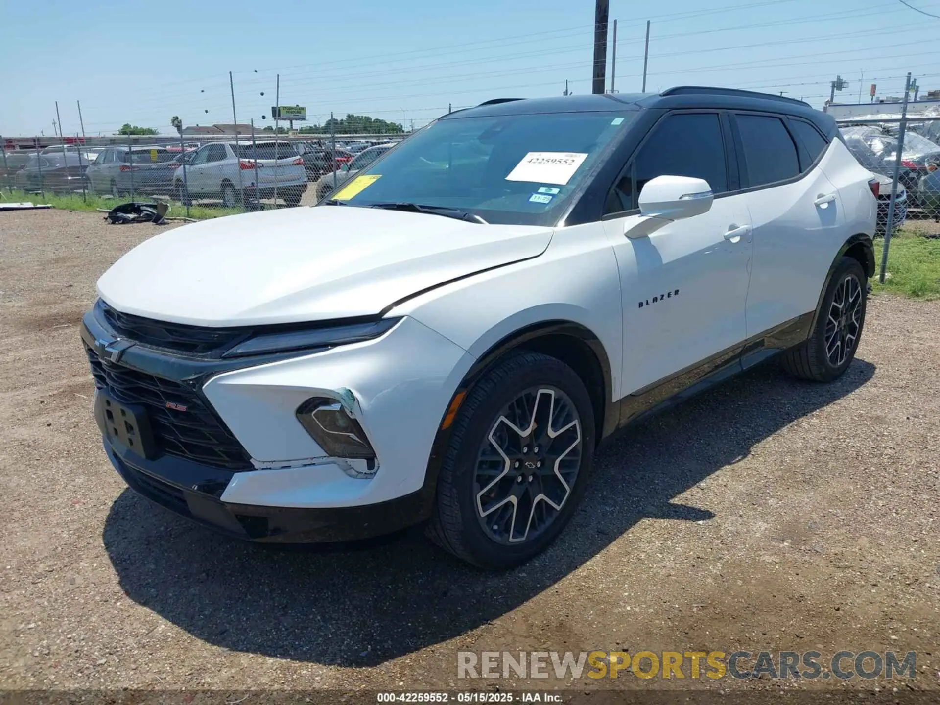 2 Photograph of a damaged car 3GNKBERS5RS180321 CHEVROLET BLAZER 2024