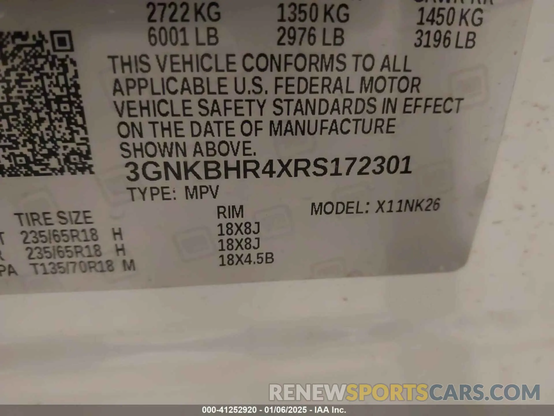 9 Фотография поврежденного автомобиля 3GNKBHR4XRS172301 CHEVROLET BLAZER 2024