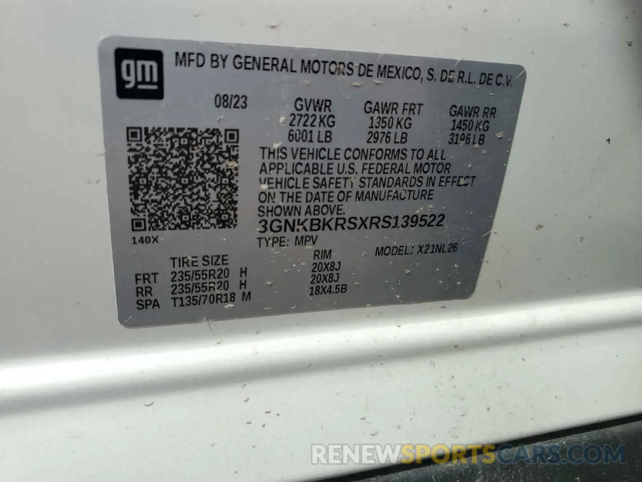 13 Photograph of a damaged car 3GNKBKRSXRS139522 CHEVROLET BLAZER 2024