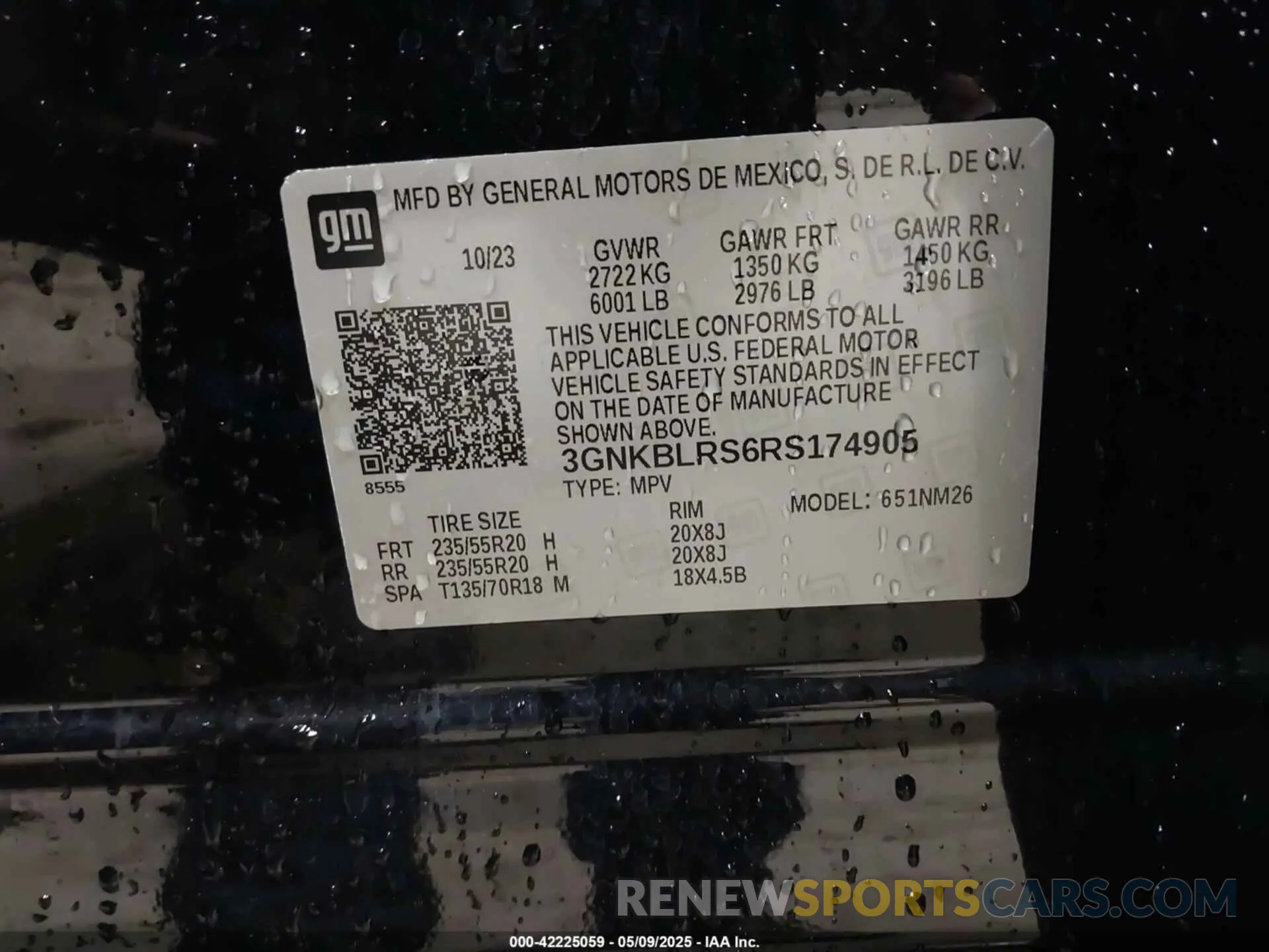 9 Photograph of a damaged car 3GNKBLRS6RS174905 CHEVROLET BLAZER 2024