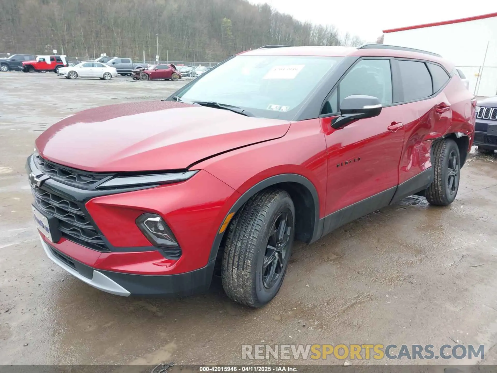 2 Photograph of a damaged car 3GNKBJRS5SS137113 CHEVROLET BLAZER 2025