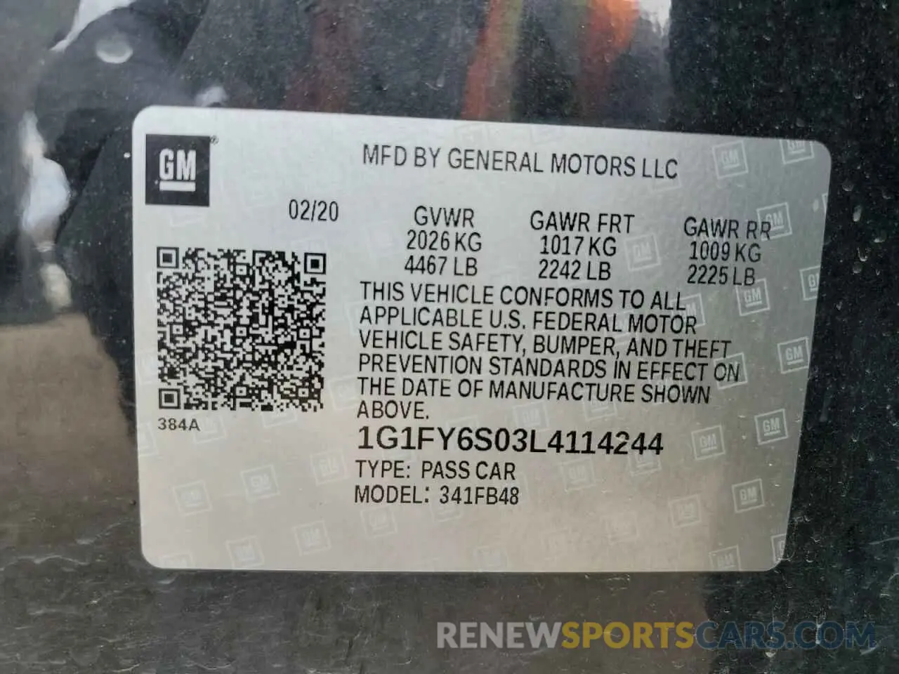 14 Фотография поврежденного автомобиля 1G1FY6S03L4114244 CHEVROLET BOLT 2020