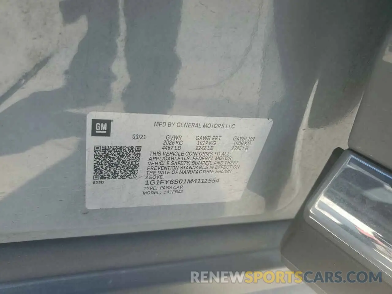 12 Фотография поврежденного автомобиля 1G1FY6S01M4111554 CHEVROLET BOLT 2021