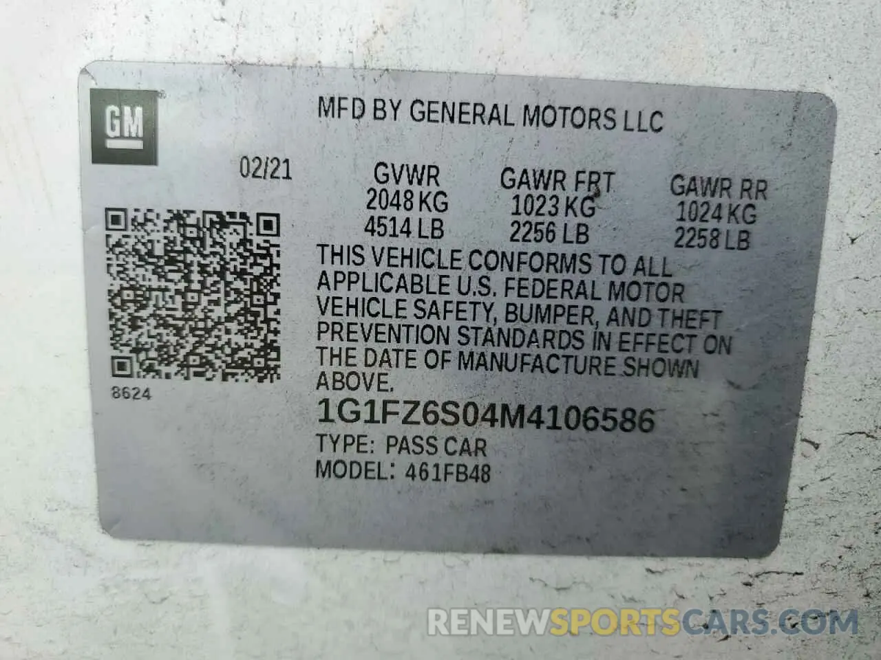 13 Фотография поврежденного автомобиля 1G1FZ6S04M4106586 CHEVROLET BOLT 2021