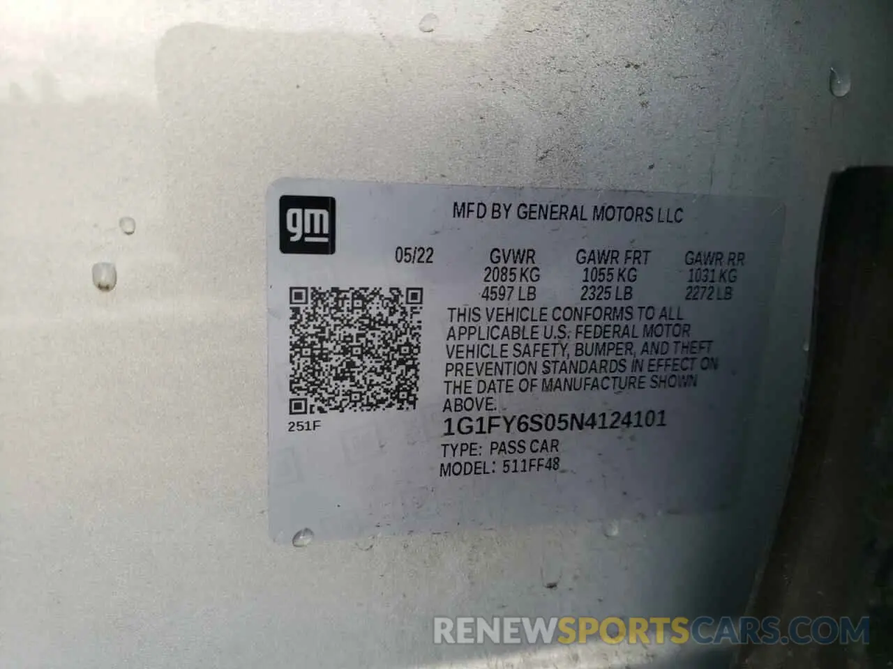 13 Фотография поврежденного автомобиля 1G1FY6S05N4124101 CHEVROLET BOLT 2022