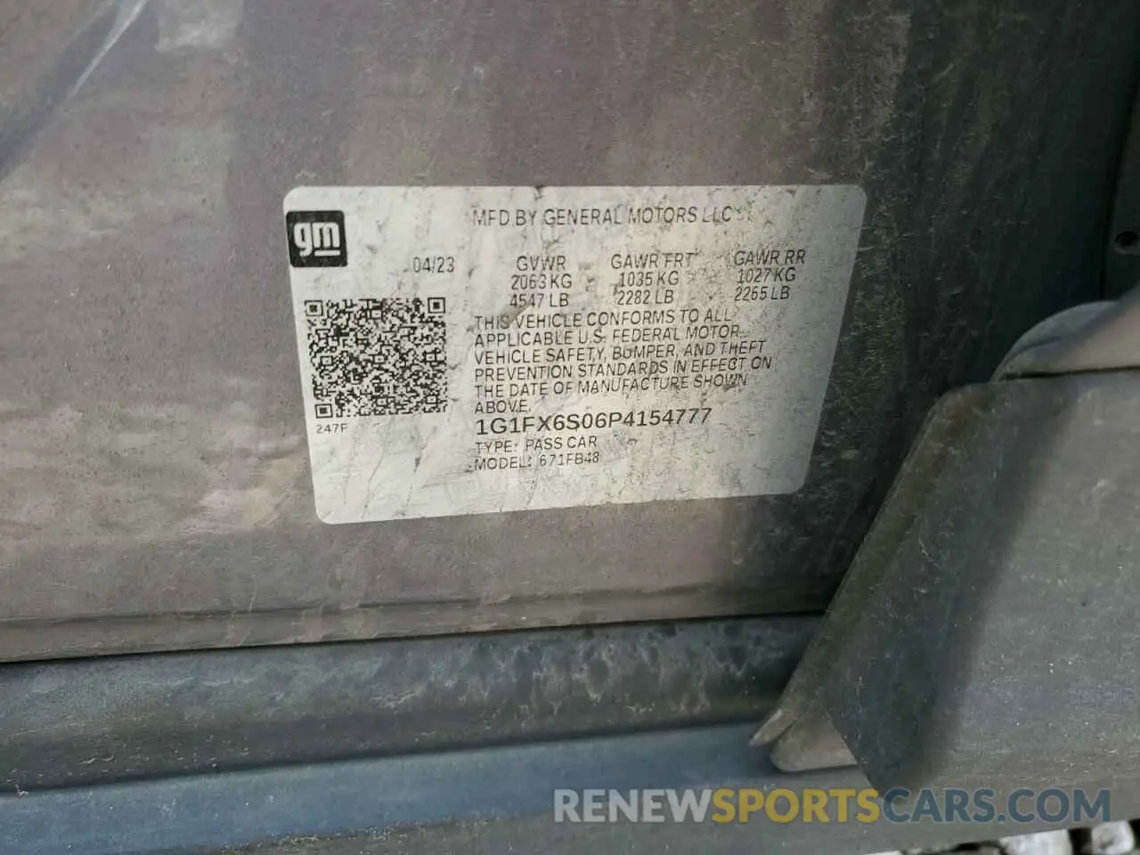 12 Photograph of a damaged car 1G1FX6S06P4154777 CHEVROLET BOLT 2023