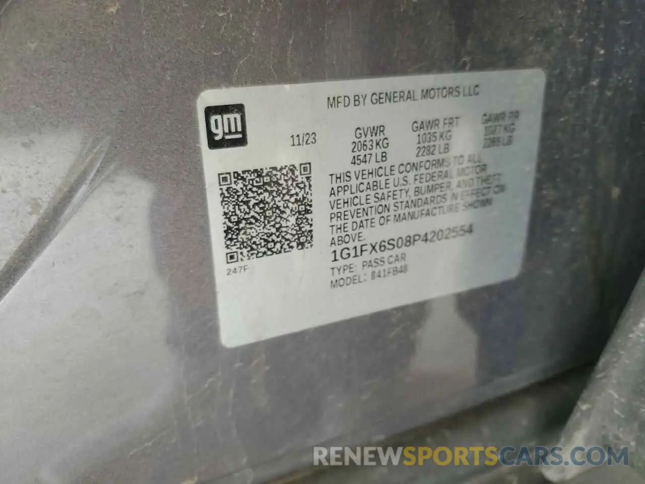 13 Фотография поврежденного автомобиля 1G1FX6S08P4202554 CHEVROLET BOLT 2023