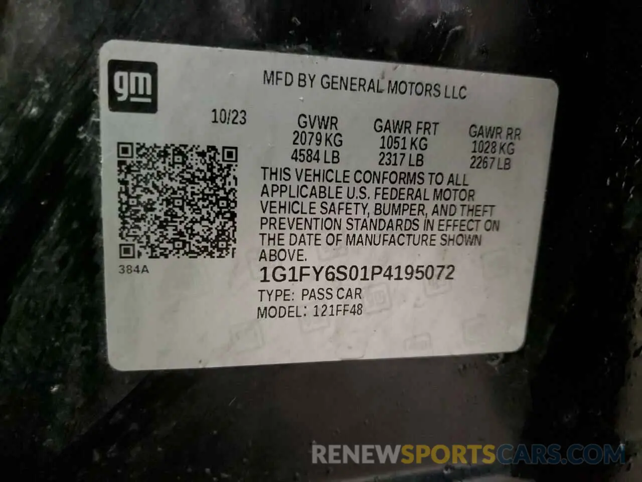 12 Фотография поврежденного автомобиля 1G1FY6S01P4195072 CHEVROLET BOLT 2023