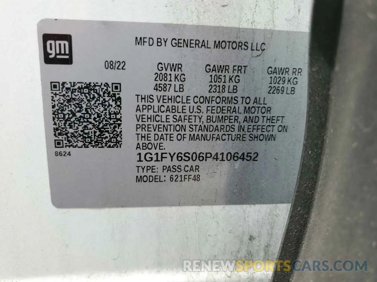13 Photograph of a damaged car 1G1FY6S06P4106452 CHEVROLET BOLT 2023