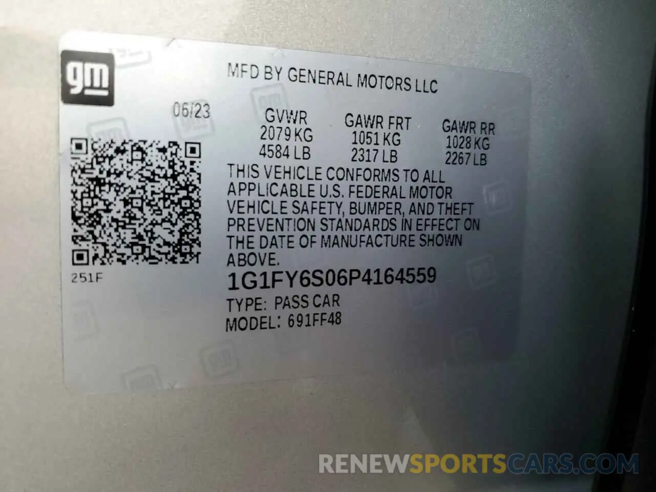14 Photograph of a damaged car 1G1FY6S06P4164559 CHEVROLET BOLT 2023