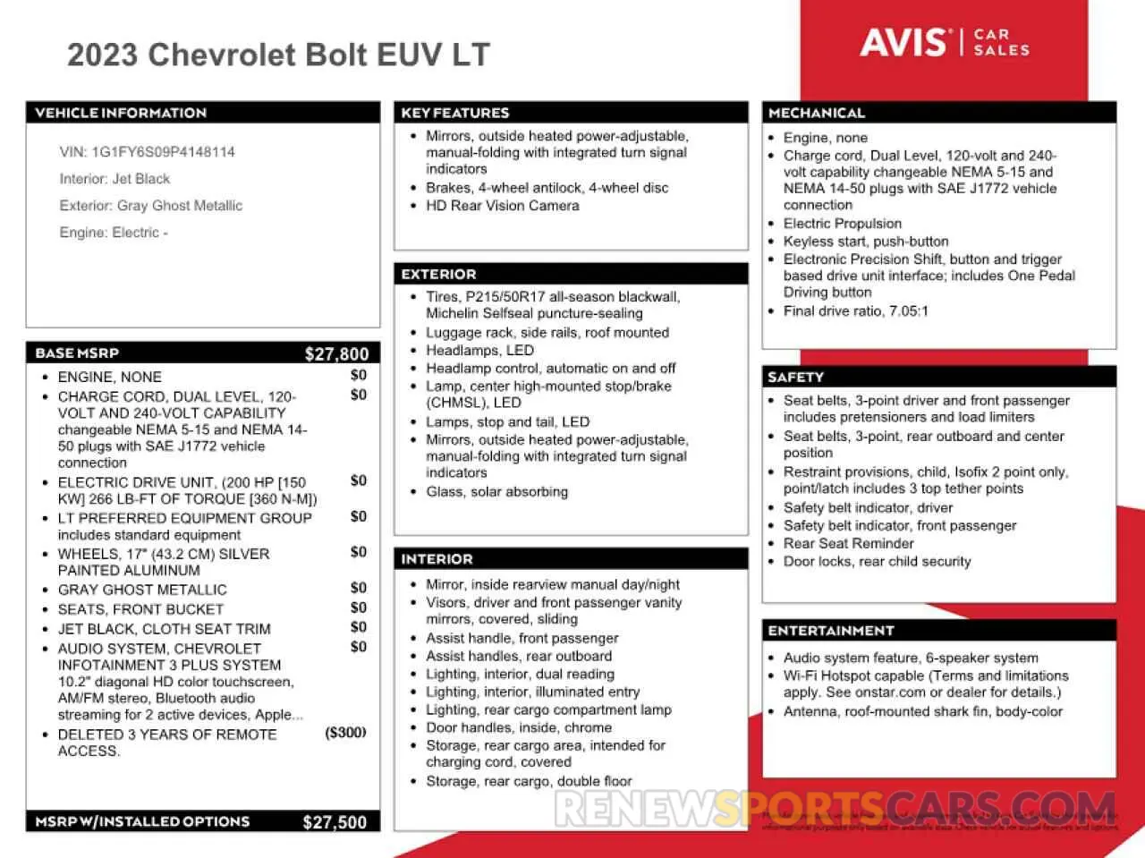 12 Photograph of a damaged car 1G1FY6S09P4148114 CHEVROLET BOLT 2023
