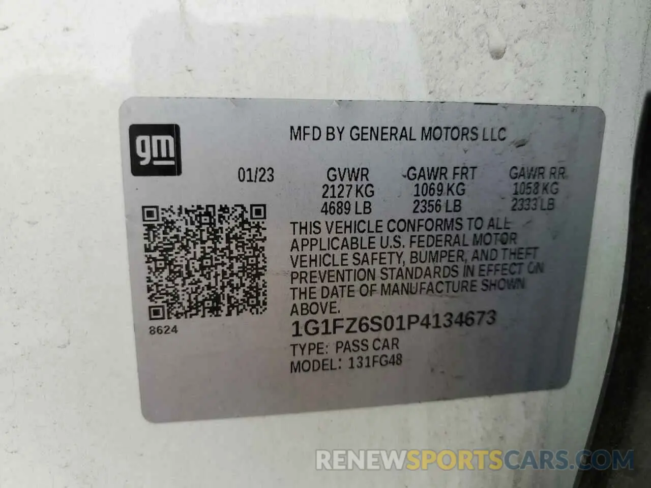 12 Photograph of a damaged car 1G1FZ6S01P4134673 CHEVROLET BOLT 2023